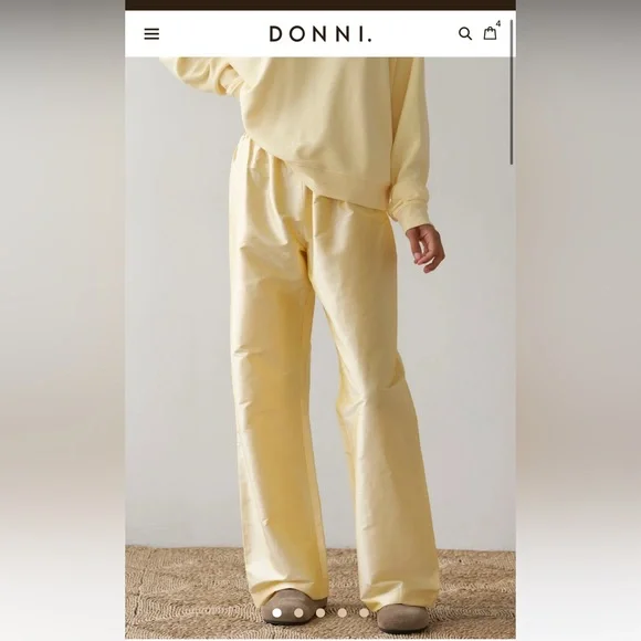 Donni. The Taffeta Simple Pant - Picture 4 of 4